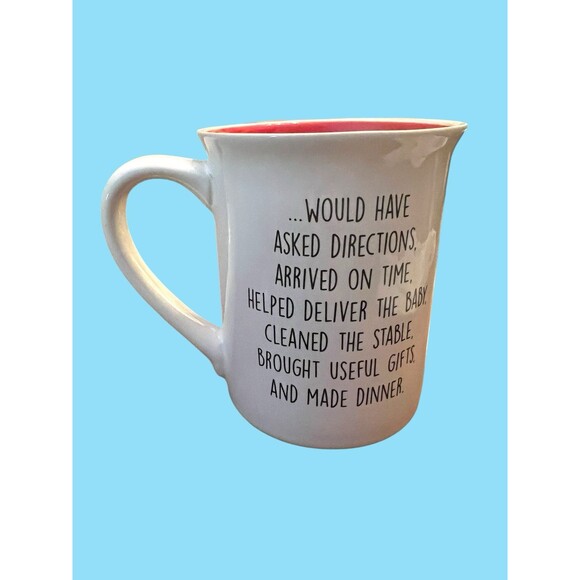 Our Name is Mud Large Mug 3 Wise Women Red Green Gold Glitter 16oz Christmas NEW - Picture 2 of 8